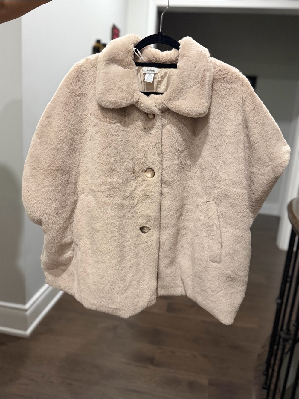 Madewell Light Cream Teddy Faux-Fur Jacket